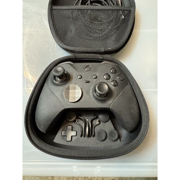 Microsoft Xbox One Elite Series 2 Controller Complete Fully - Black -USED - Picture 6 of 7